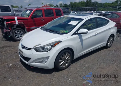 2015 Hyundai Elantra Se from USA, damaged, VIN 5NPDH4AE6FH558457